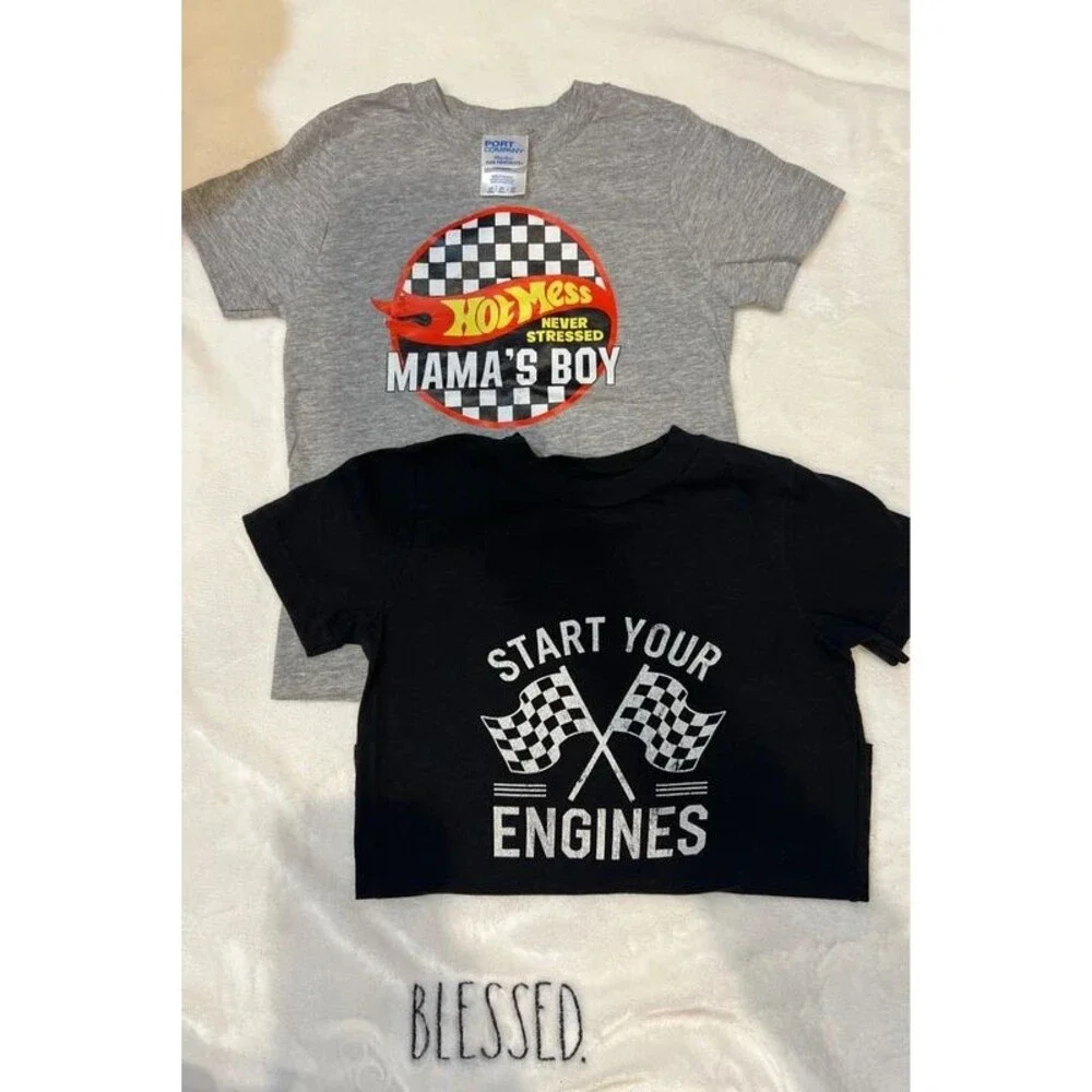 Boys Racing Graphic T-Shirt Bundle